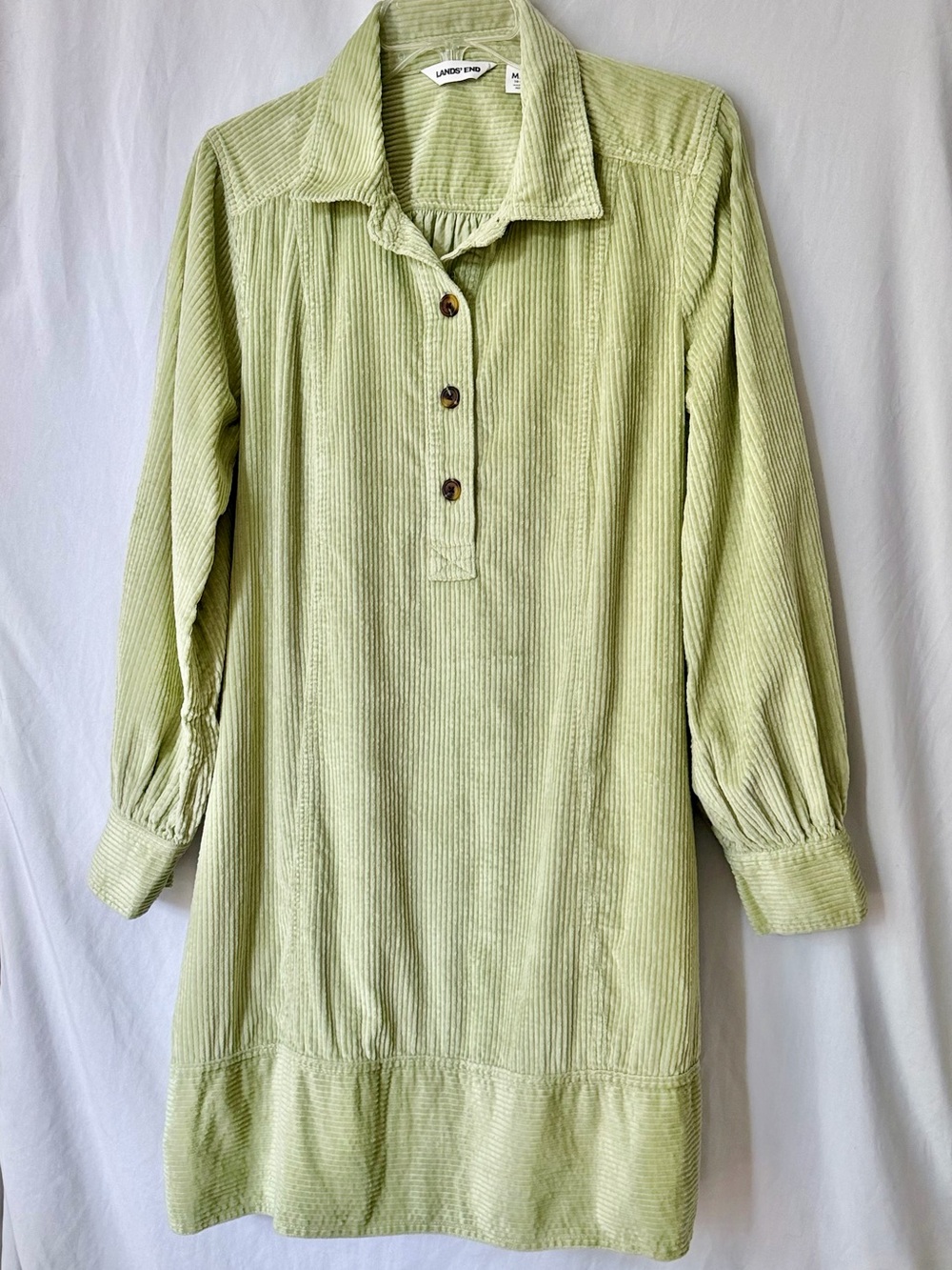Lands’ End Corduroy Shirt Dress Medium